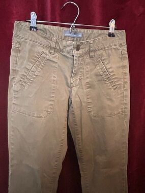 L.L. Bean Olive Green Cropped Ankle Pants